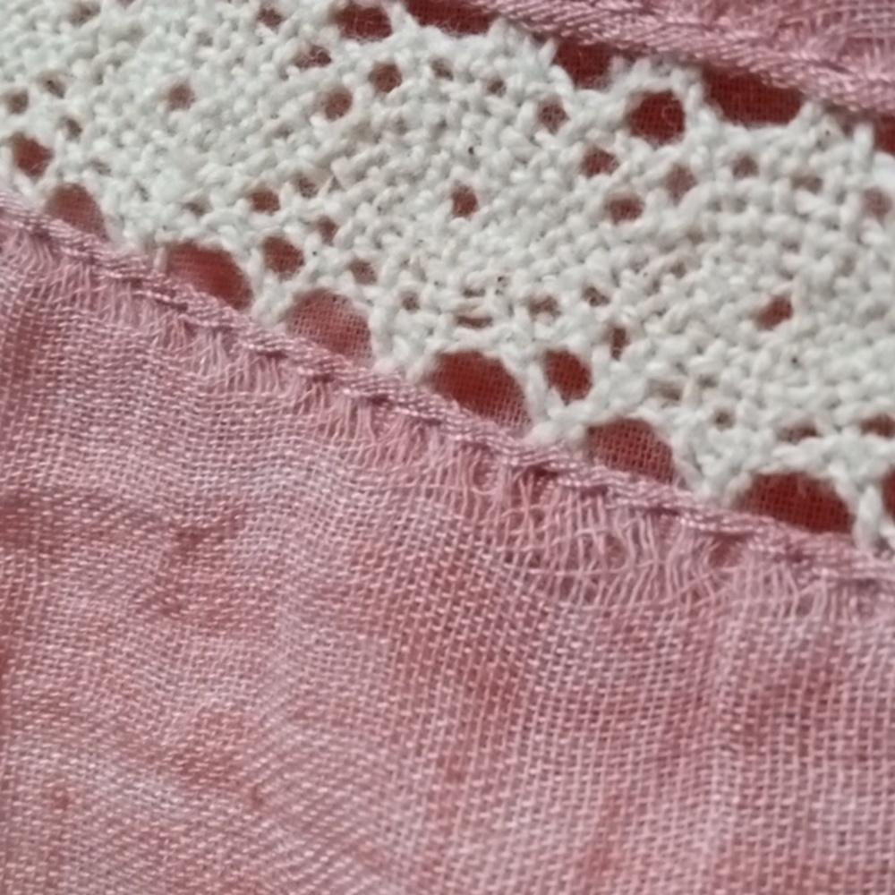 Umgee pink embroidered lace trim dress - Picture 9 of 11